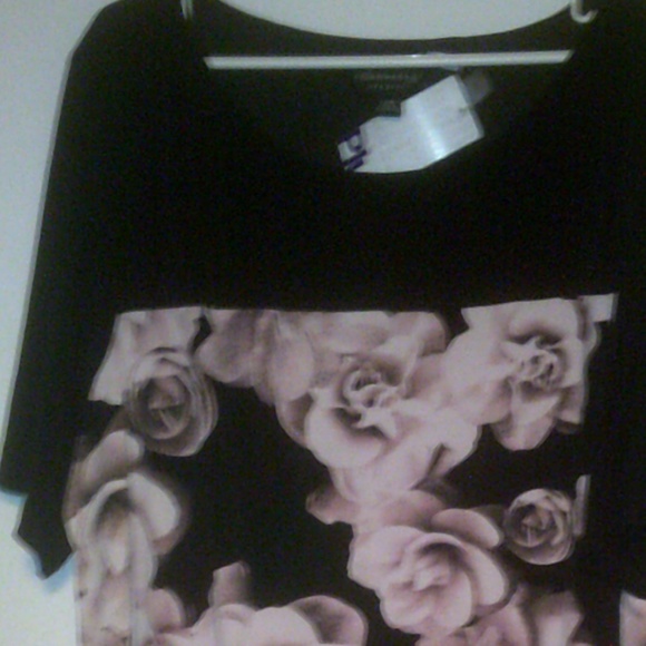 New Ladies Rose Print Dress - Picture 1 of 5